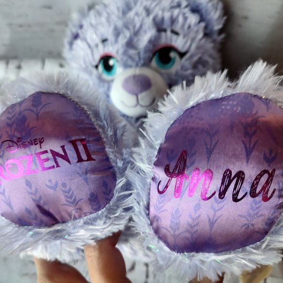 Build a Bear Frozen Princess Anna Purple Sparkle Disney Stuffed Animal Plush - Picture 3 of 7